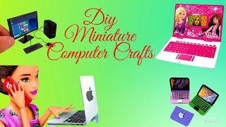 Diy Miniature Computer | Diy Mini Doll Computer | My Diy Miniatures