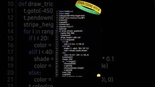 Happy Independence Day with Python Turtle Coding |Python tutorial for beginners|