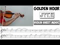 golden hour jvke violin sheet music