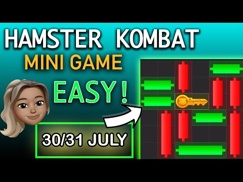 Hamster Kombat NEW Easy Minigame Challenge for KEY – JULY 30 JULY 31 solved slowed