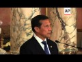 US Secretary of State Clinton meets President Humala, joint news briefing