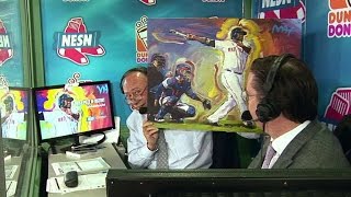 TOR@BOS: Red Sox's booth shows off Big Papi painting