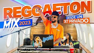 MIX REGGAETON 2023 🔥 LO MAS NUEVO 🛩️ DESDE UN JET PRIVADO MEZCLANDO EN VIVO DJ ADONI