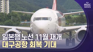 일본행 노선 11월 재개..대구공항 회복 기대 | 대구MBC뉴스