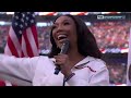 2022 Brandy Norwood Sings USA National Anthem At NFL Championship Game, LA