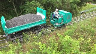 NETIS登録の超大型モノレールを豪雨災害の復旧工事で使ってみた