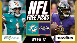 DOLPHINS vs. RAVENS NFL Picks and Predictions (Week 17) | NFL Free  Picks Today