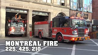 [FIRE CALL] *Montreal Fire* - Engine 225, Ladder 425 \u0026 Engine 210 responding!