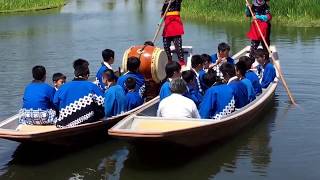 2017年6月3日 佐原中学校 郷土芸能部 舟下座 砂切〜馬鹿囃子〜ひしぎ