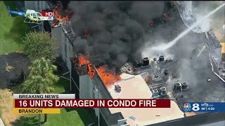 16 units damaged in Brandon condo fire