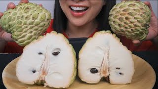 GIANT SUGAR APPLE (ASMR EATING SOUNDS) LIGHT WHISPERS | SAS-ASMR