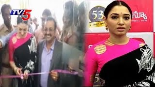 Actress Tamannaah Launches 53rd BNew Mobiles Showroom In Proddatur | Kadapa | TV5 News