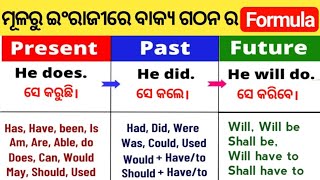 How To Make Sentence Using Tenses / Tense କୁ Use କରି ବାକ୍ୟ ଗଠନ କିପରି କରାଯାଏ / Tense In Odia