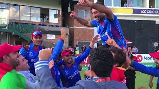 Afghanistan celebrates ICC Cricket World Cup Qualification