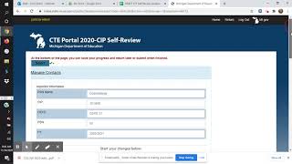 Uploading documents in the CIP Self Review