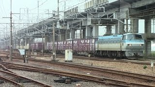 【山陽本線】JR貨物　EF66-113号機牽引　5066レ貨物列車