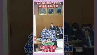 20240220【かずちか30秒チャレンジ】衆・財務金融委員会答弁（原口一博君）