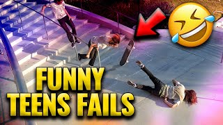 Funny Teen Fails - Try not To Laugh! Fails Compilation
