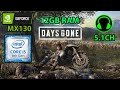 Days gone on MX130 - 12GB RAM - i5 8250U