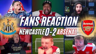 ARSENAL FANS REACTION TO 2-0 WIN AT NEWCASTLE | TITLE RACE IS ON!