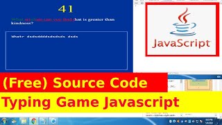 13th Javascript Project - Typing Game Tutorial with Source Code