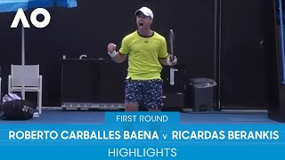Roberto Carballes Baena v Ricardas Berankis Highlights (1R) | Australian Open 2022