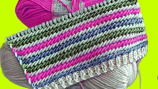 सिर्फ तीन फंदे का बुनाई डिजाइन/Easy And Beautiful Knitting Pattern/Bunai design