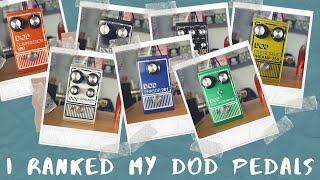 I Rated All 7 of the DOD Pedals I Just Bought and Demoed