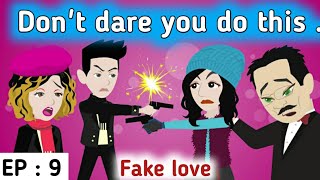 Fake love part 9 | English story | Learn English | Animated stories | Sunshine English