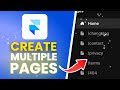 How To Create Multiple Pages In Framer (Full Guide)