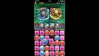 パズドラ　水と光の鉄星龍　シヴァドラPT　高速周回　pazzle\u0026dragons