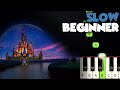 Disney Intro Theme | SLOW BEGINNER PIANO TUTORIAL + SHEET MUSIC by Betacustic