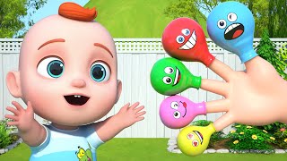 Finger Family Where Are You? - Balloon Finger Song For Kids | Leo Nursery Rhymes & Baby Songs