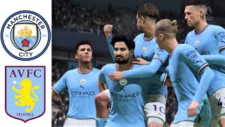 Manchester City Vs Aston Villa | Premier League 2022/23 | FIFA 23 Gameplay