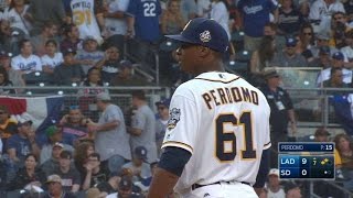 LAD@SD: Perdomo gets Pederson swinging in the 7th