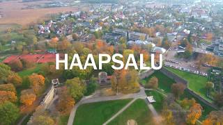 Haapsalu from the sky with a drone