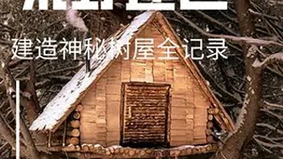 探秘极寒荒野：沉浸式建造神秘隐蔽树屋助眠完整版 荒野建造 野外建造 木屋建造 庇护所建造 男生减速带