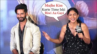 Mrunal thakur Making Fun Of Shahid Kapoor At Jersey Official Trailer Launch Event | Part 1