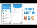 Building a Todo List App from Scratch | HTML, CSS, JavaScript #htmlcssjavascript #javascript #css