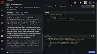 Codewars Memoized Fibonacci