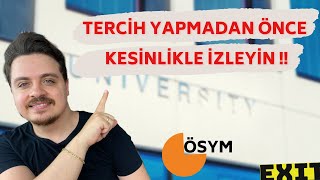 İZLEMEDEN TERCİH YAPMAYIN!! TERCİH ÖNCESİ MUTLAKA BİLMENİZ GEREKENLER | YKS | 2022 ÜNİVERSİTE TERCİH