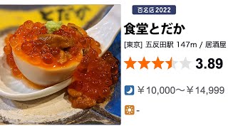 【居酒屋】100名店に選ばれたコスパ最強の大人気店「食堂とだか」なかなか予約は取れない【東京グルメ】