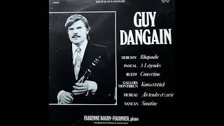 Guy Dangain Clarinette Fabienne Boury-Fournier Piano Récital de musique française