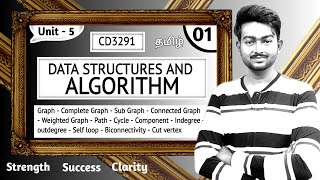 Graph in Tamil | Data Structures and Algorithm in Tamil | Unit 5 | CD3291 in Tamil