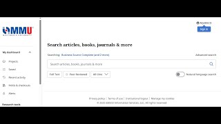 THDL INFOSHARE: EBSCOHOST BUSINESS SOURCE COMPLETE