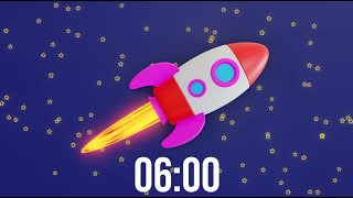 6 Minute Timer Rocket Through Space
