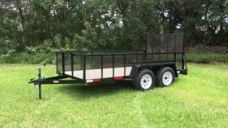 6x12 Tandem Trailer with 2' expanded metal sides