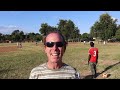 Girls Football in Zambia (Americans that means soccer): Sunny and Pretty High Skies with THE GOAT!