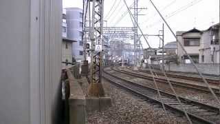 [HD]近鉄2410系W24編成ほか6両(2+4) 普通大阪上本町行き 近鉄大阪線高安-河内山本間 通過