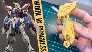 Model Bingo God Gundam - Full Resin Kit WIP Pt.3 (Arms \u0026 Waist)